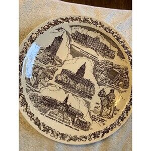 Denver Colorado Souvenir Collectible Plate Vernon Kilns Red Rocks